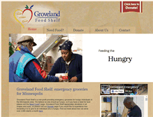 Tablet Screenshot of grovelandfoodshelf.org